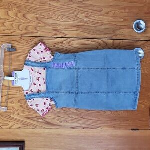 Steve Madden girls denim dress with tee